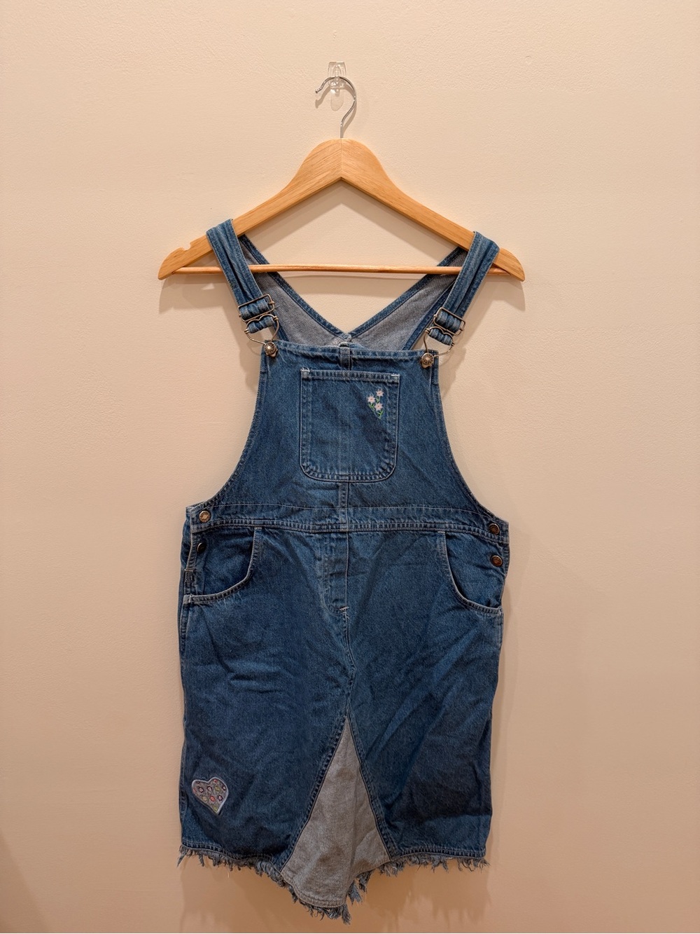 vintage girls denim overall dress!